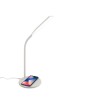 LAMPE DE BUREAU AVEC CHARGEUR INDUCTION BLANCHE CELLY