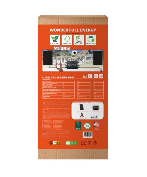 PANNEAU SOLAIRE FLEXIBLE WS100FLX 100W WONDER