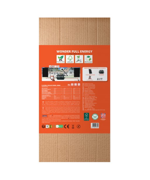 PANNEAU SOLAIRE FLEXIBLE WS200FLX 200W WONDER