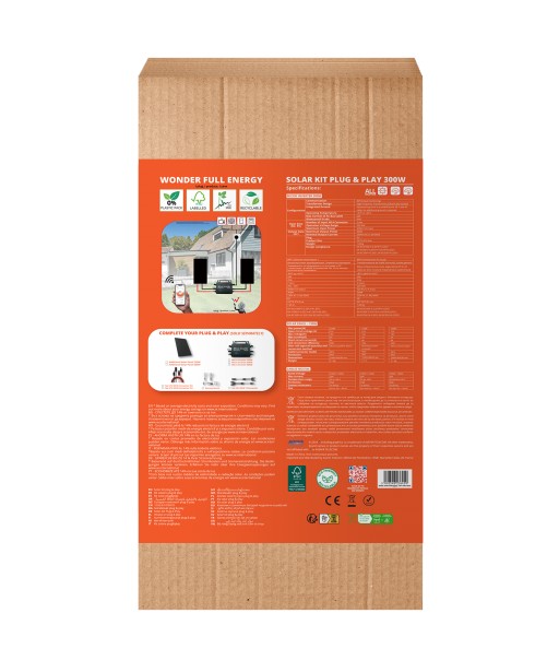 KIT PANNEAU SOLAIRE PLUG AND PLAY 300GL 300W WONDER