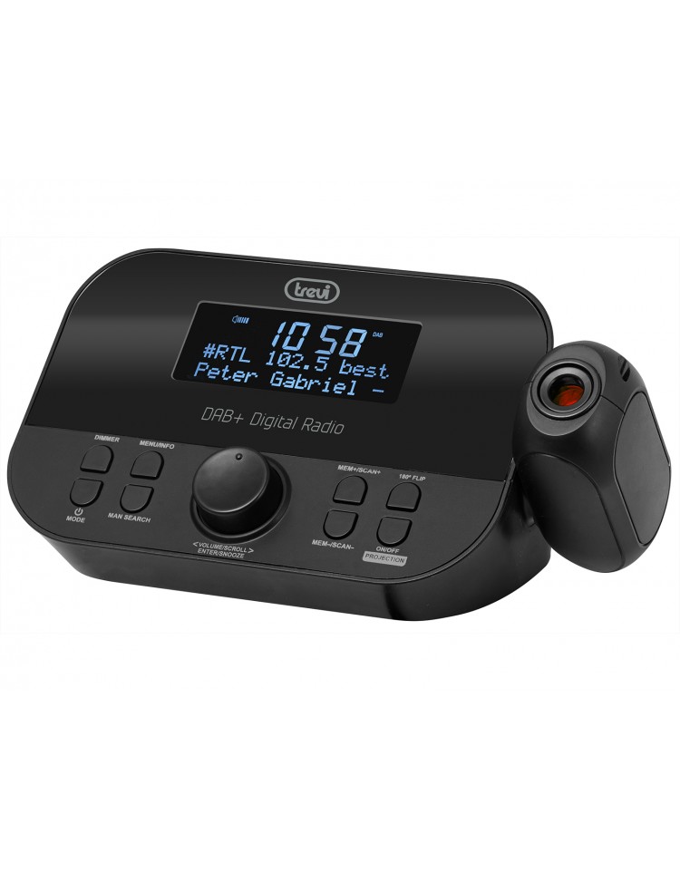 NOUVEAU Digital Radio réveil avec projection USB FM Radio Variateur Coultre alarme 