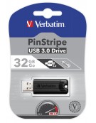 CLE USB PINSTRIPE USB3 32GB NOIRE VERBATIM