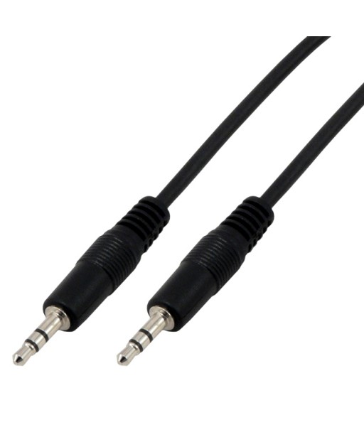 CABLE AUDIO STEREO JACK 3,5 MALE/MALE 1,50M MCL