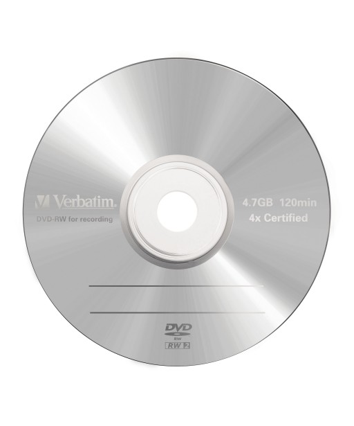PACK DE 5 DVD-RW CRYSTAL VERBATIM