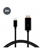 CABLE USB TYPE C VERS HDMI 4K 60Hz 2M NOIR KSIX