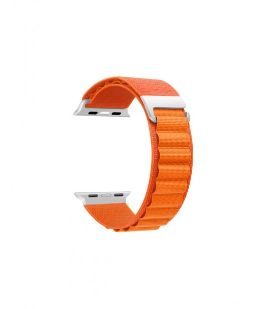 BRACELET POUR APPLE WATCH ET URBAN NYLON ORANGE  KSIX