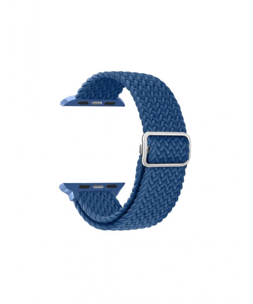 BRACELET POUR APPLE WATCH ET URBAN  TEXTILE BLEU KSIX