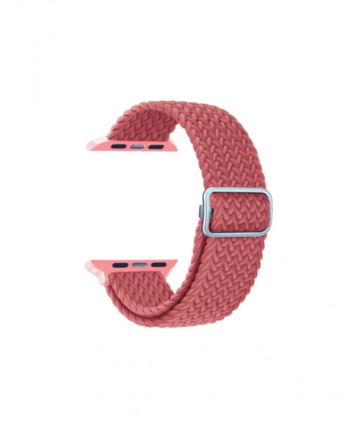 BRACELET POUR APPLE WATCH ET URBAN  TEXTILE ROUGE KSIX