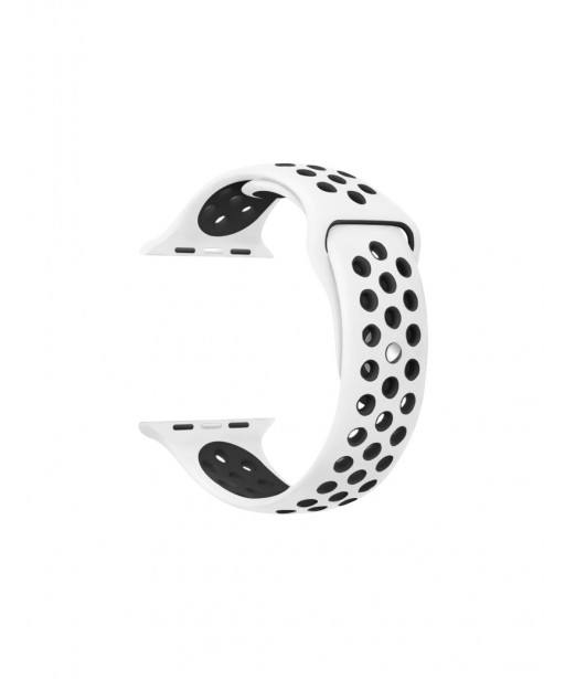 BRACELET POUR APPLE WATCH ET URBAN  SPORT BLANC KSIX