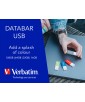 CLE USB DATABAR  GRISE 128 GB VERBATIM