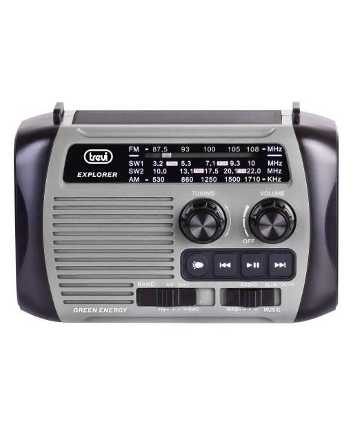 RADIO PORTABLE INTER SOLAIRE RA 7F30 BT GRISE TREVI