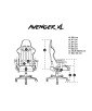 CHAISE GAMING  AVENGER XL NOIR-BLANC FURY