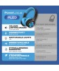 CASQUE BT5 ARCEAU PLED KIDS BLEU NOIR POWERLOCUS