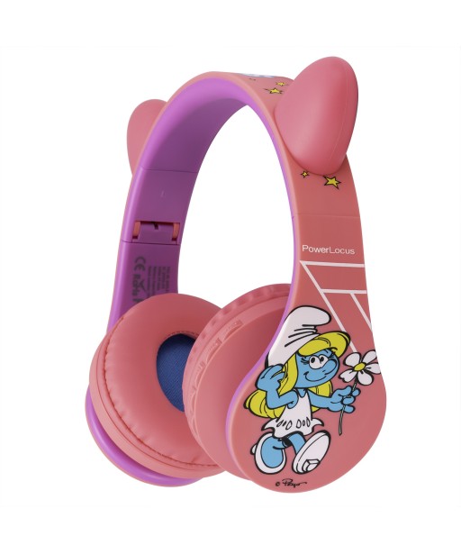 CASQUE BT5 ARCEAU KIDS SCHTROUMPF ROSE POWERLOCUS