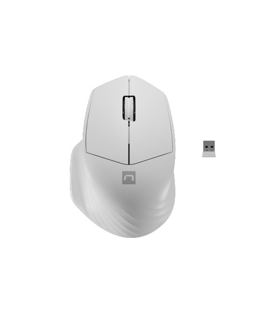 SOURIS SANS FIL ET BT 1600DPI SISKIN 2 BLANCHE NATEC