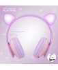 CASQUE BT5 ARCEAU P2 KIDS OREILLE ROSE  POWERLOCUS