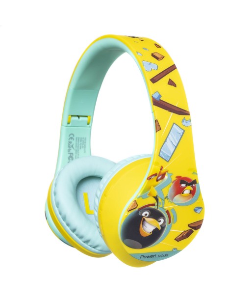 CASQUE BT5 ARCEAU KIDS ANGRY BIRD JAUNE POWERLOCUS