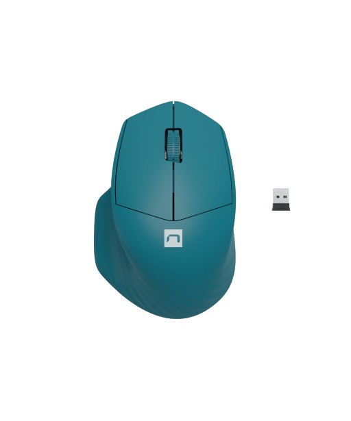 SOURIS SANS FIL ET BT 1600DPI SISKIN 2 BLEUE NATEC