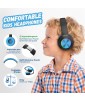 CASQUE BT5 ARCEAU PLED KIDS BLEU NOIR POWERLOCUS