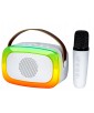 ENCEINTE NOMADE KARAOKÉ BLANCHE AVEC MIC XR 8A01 MINI PARTY TREVI