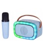 ENCEINTE NOMADE KARAOKÉ BLEUE AVEC MIC XR 8A01 MINI PARTY TREVI