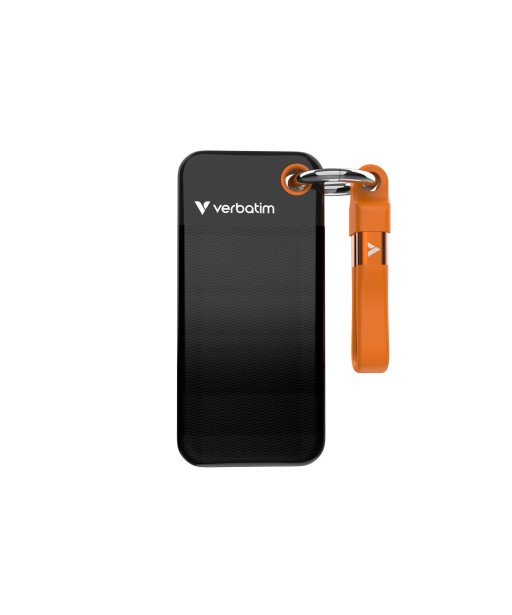 SSD POCKET USB 3.1 GEN2 1TE NOIR ORANGE VERBATIM