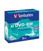 PACK DE 5 DVD-RW CRYSTAL VERBATIM