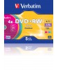 PACK DE 5 DVD+RW SLIM VERBATIM