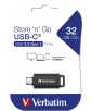 CLE USB C RETRACTABLE 32GO  NOIRE VERBATIM