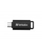 CLE USB C RETRACTABLE 64GB NOIRE VERBATIM