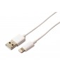 CABLE USB LIGHTNING 1METRE MFI KSIX