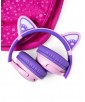 CASQUE BT5 ARCEAU BOBO CATS KIDS VIOLET ROSE POWERLOCUS