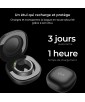 SMARTRING SATURN NOIR TAILLE XS KSIX