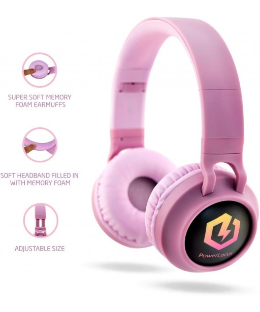 CASQUE BT5 ARCEAU BUDDY KIDS ROSE POWERLOCUS