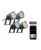 LOT DE 4 SPOTS SMART LED COULEURS IP65 6M KSIX