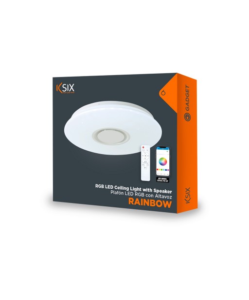 PLAFONNIER WIFI ET HP LED COULEURS KSIX