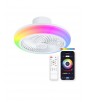 PLAFONNIER WIFI VENTILATEUR RGB ET BT MUSIQUE SIROCO KSIX