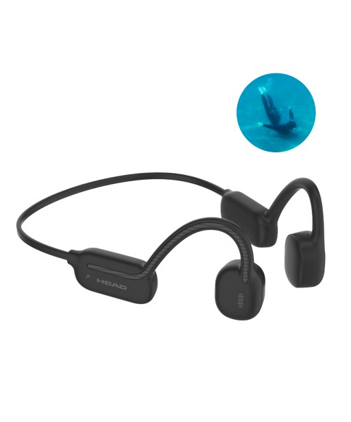 ECOUTEUR SPORTS À INDUCTION WATERPROOF NOIR HEAD