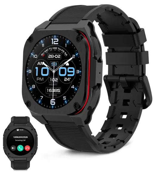 Montre connectee zenthium noire — KSIX, vue 2