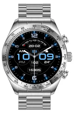 Montre connectee elite silver — KSIX, vue 3