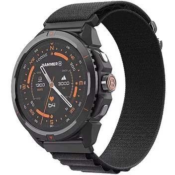 Smartwatch 2 noire — HAMMER, vue 3
