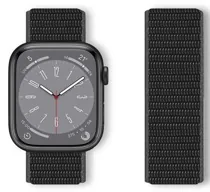 Bracelet velcro wbandstrap pour apple watch ou compatible 42/44/45mm noir — CELLY, vue 1