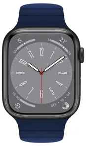Bracelet silicone aimanté bicolore wbandmag pour apple watch 42/44/45mm bleu — CELLY, vue 1