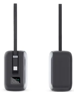 Power bank noire pocket size 5000mah pd20w — KSIX, vue 7
