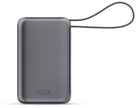 Power bank noire pocket size 5000mah pd20w — KSIX, vue 8
