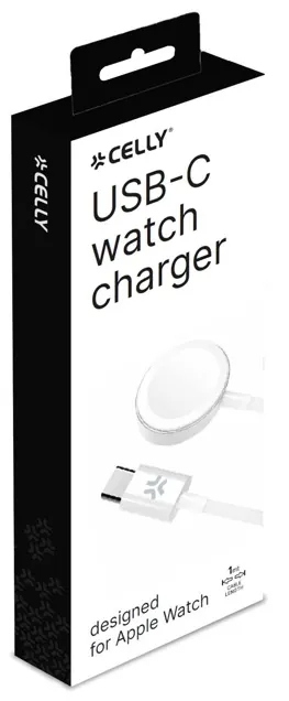 Chargeur pour apple watch USB c blanc — CELLY, vue 2