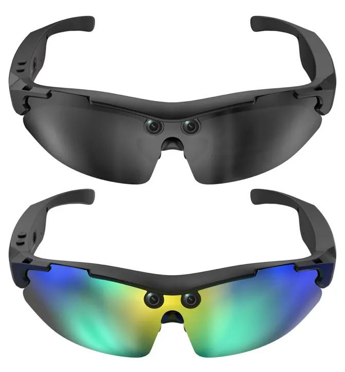 Lunettes sport caméra vector AI noir — KSIX, vue 1