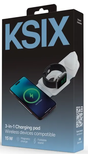 Chargeur rapide 3 en 1 pliable magsafe — KSIX, vue 3