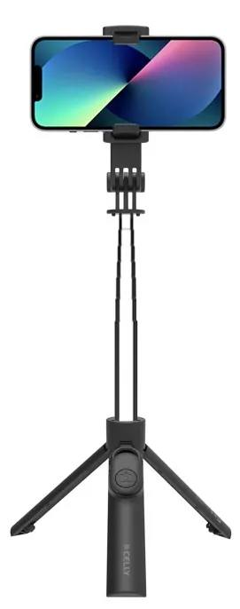 Trépied télécommande selfie stick noir — CELLY, vue 2