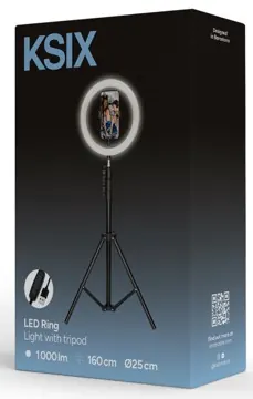 Studio photo max anneau LED avec trepied — KSIX, vue 5